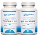 P Puregen Labs Cough Relief pentru adulţi Dextrometorfan HBr 15mg (120 Softgels) 8-our, non-Drowsy, lung-Lasting Bronhial Suppressant 
