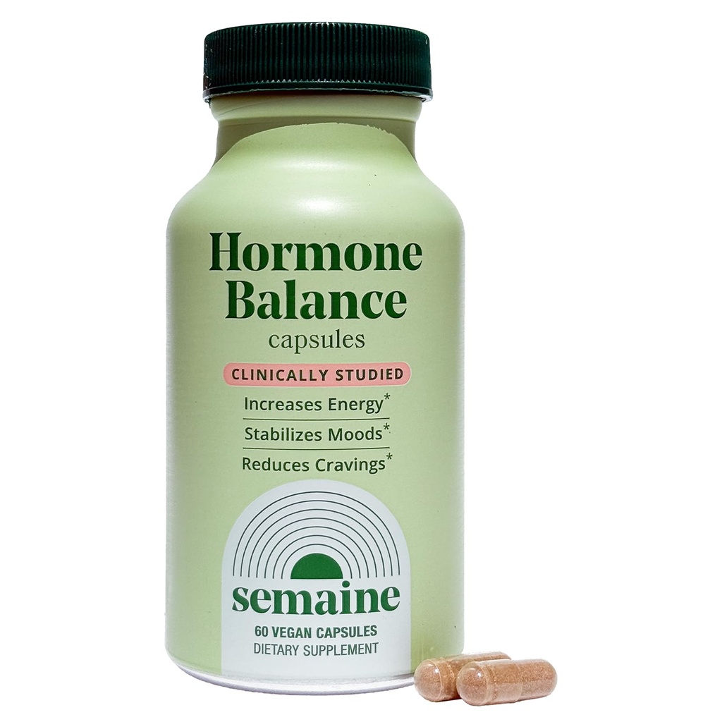 Semaine Daily Hormone Echilibru  Capsule fără hormoni, Vegane, suport multisimptom (60 ct)