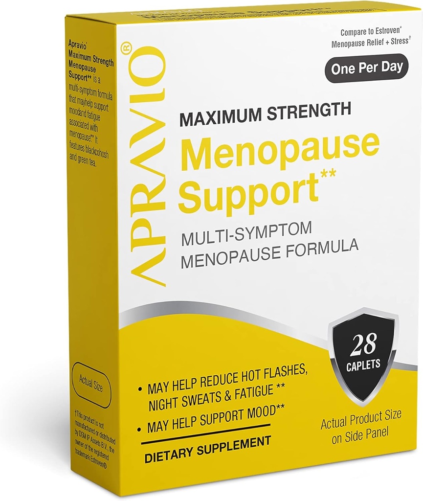 Menopauza suport, Menopauza Relief pentru femei, Reduceți Flash-uri fierbinți, Transpirații de noapte și Swings, Putere maximă Hormon echilibru, 28ct