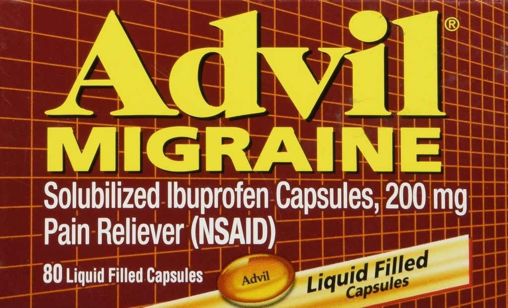 Advil Migrene - 80 capsule umplute cu lichid