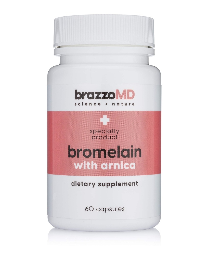 brazzoMD Bromelain cu Arnica - Supliment alimentar - 60 capsule