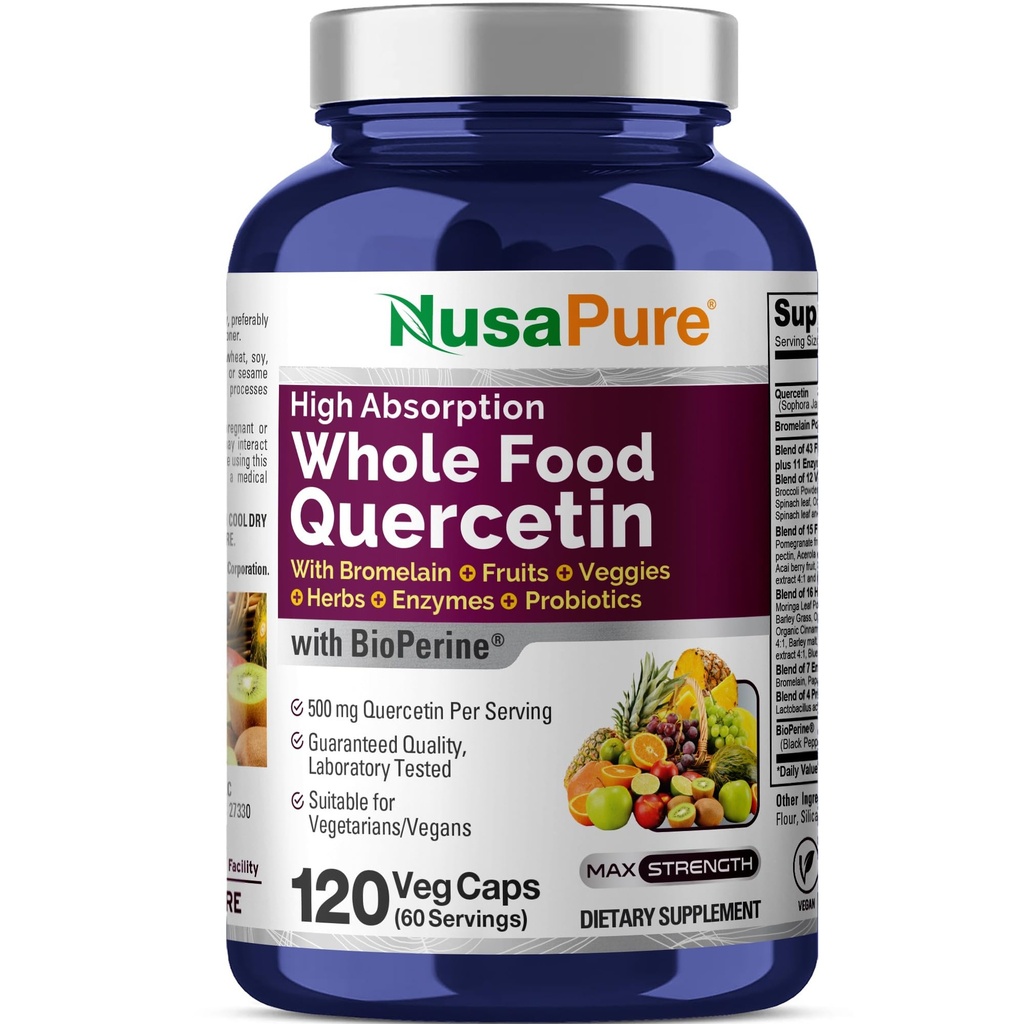 NusaPure Querbetin cu Bromelain 500mg 