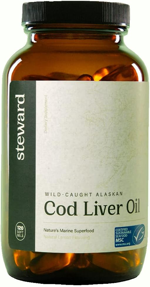 STEWARD - ulei de ficat de cod din Alaska prinsă sălbatic 120 Softgels 