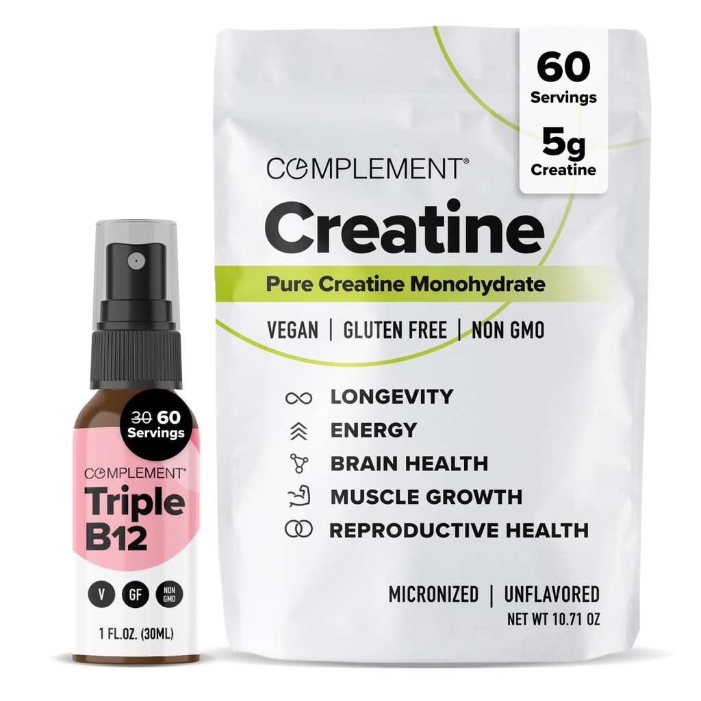 Complement Triple B12 Spray & Creatine Bundle 