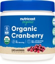 Nutricost Organic Cranberry Powder, 8 oz, 5G per Serving - non-GMO, Gluten-Free