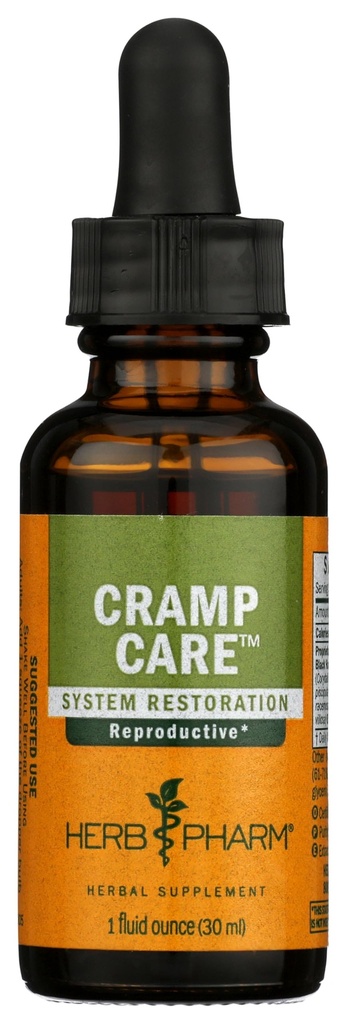 Herb Pharm Cramp Care lichid Extract de plante picături pentru a sprijini un ciclu menstrual sănătos, 1 Oz