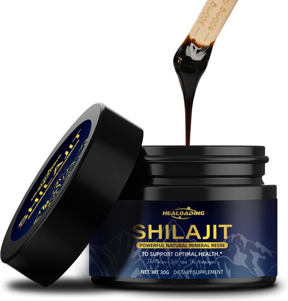 Shilajit Resin 100% Himalayan Shilajit: Sprijină energia, imunitatea, antioxidantul 