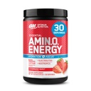 Optimum Nutriție Amino Energy Powder Plus Focus, cu BCAA, Electroliți, și Cafeina, Căpșuni Juicy, 30 Serviri (Packing May Vary)
