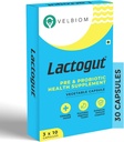 Lactogut Probiotice Supliment pentru Imunitate și Sănătate Digestivă, Sanatate Multi Strine și Formula Pre-Probiotic specifice site-ului ajută în Ibs și Ibd - 30 Capsule