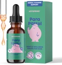 JoySpring ParaPatrol Kids’ Herbal Blend – Alcohol-Free Liquid Supplement with Black Walnut and Wormwood Extract | Supports Digestive Health | Natural Raspberry Flavor – 30 Servings