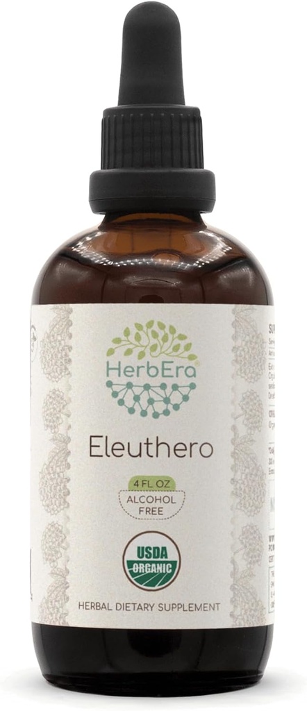 HerbEra Eleuthero B120 USDA Tinctură organică 