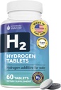 Tablete de apă cu hidrogen de apă cu magneziu, suplimente H2 suporta energie normală, creier, sănătate cognitivă, non-GMO & Gluten gratuit - 60 Serviri