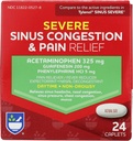 Rite Ajutor de zi cu zi Congestionare severă sinus și durere Relief - Acetaminofen, 325 mg - 24 Capleți 