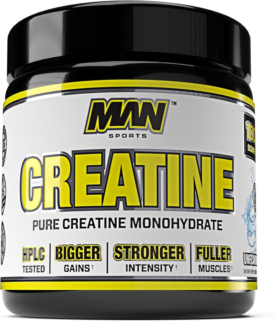 Omul Sport 100% Creatină pură monohidrat pulbere, Neutru, 500 Gram - 100 Serviri