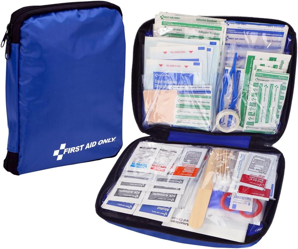 Primul ajutor Doar 299 Piece All-Purpose de urgență Kit de prim ajutor pentru acasă, birou, masina, Apartament, Dorm, Camping, Travel-Friendly Compact Pouch Fits în rucsacuri, Suitcales, Cabinete, și sertare
