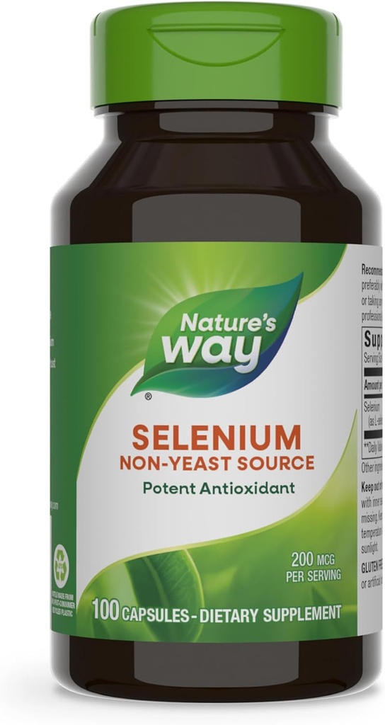 Calea naturii Seleniu, Ne- Sursă de Est, Antioxidant Potent, 100 Capsule (Packing May Vary)