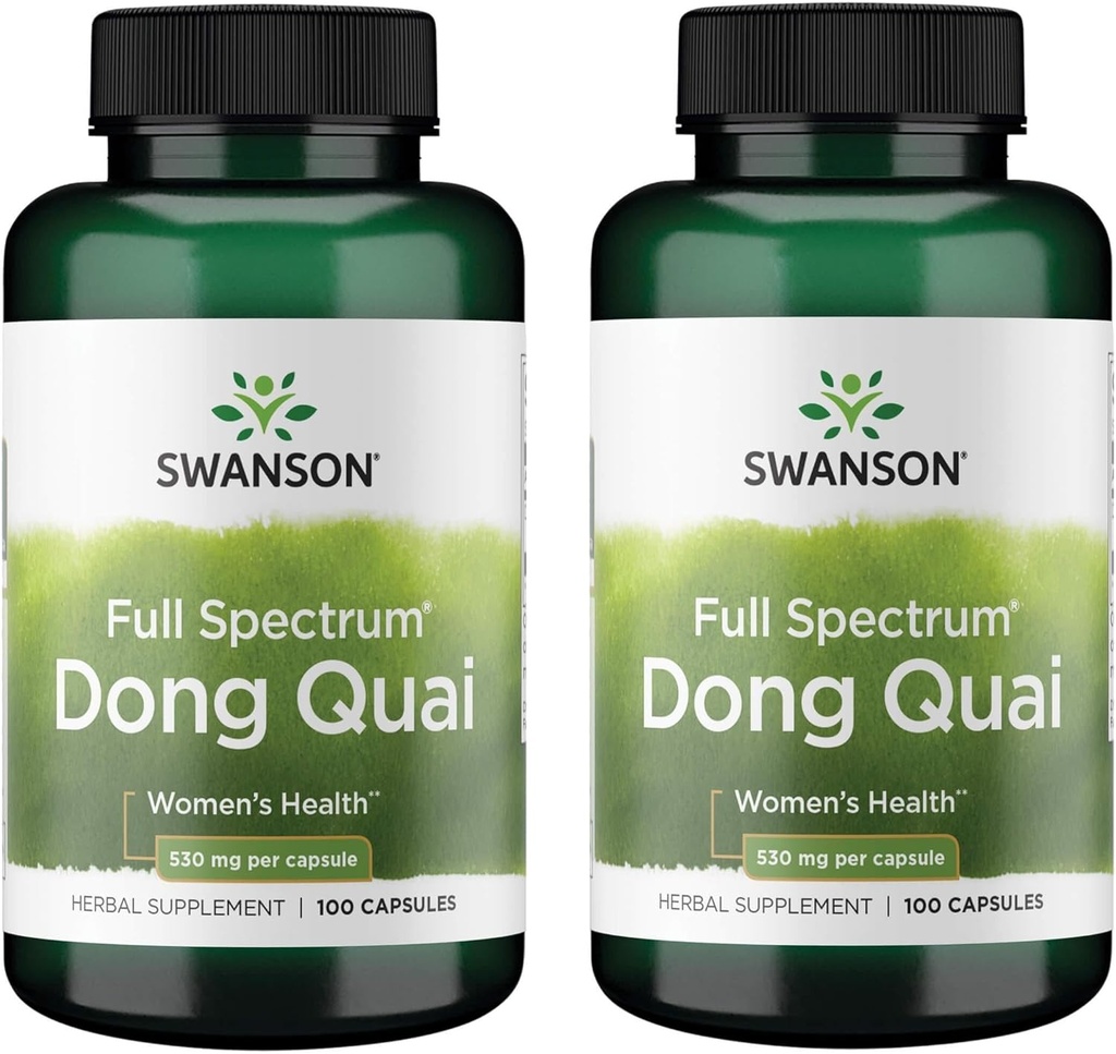 Swanson Dong Quai 530 Milligrams 100 Capsule (2 ambalaje)