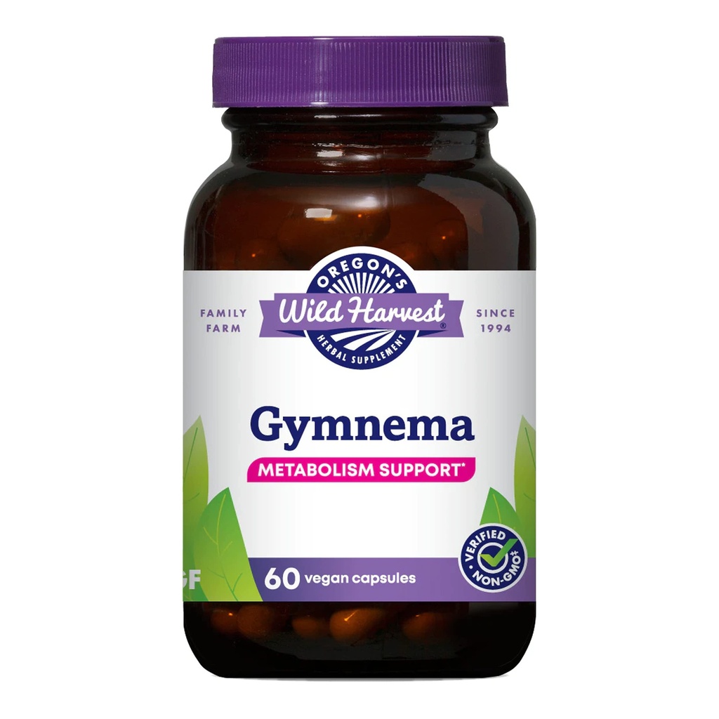 Oregon Wild Harvest Gymnema Herbal Supliment Capsule Vegan, 60 Conte