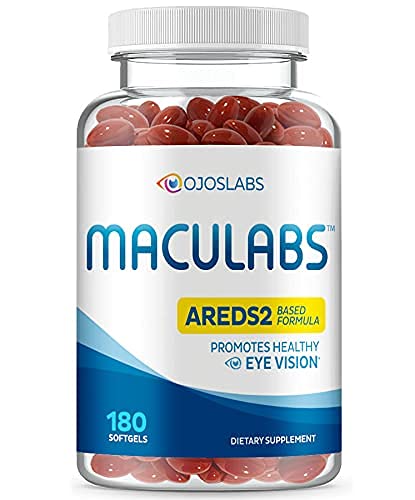 Vitamine ochi - AREDS 2 Formula pe bază - Vitamina ochi cu luteina & Zeaxantină pentru sănătate maculară - Vision Suplimente pentru adulți - 180 Softgels Suport și îngrijire pentru ochi - Made in USA
