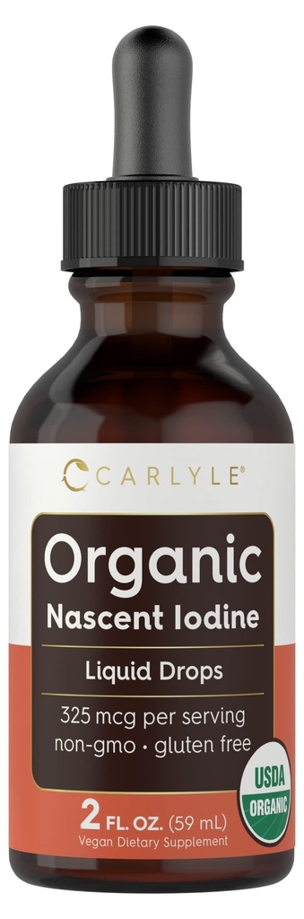 Carlyle Organic Iod lichid picaturi Nascent 