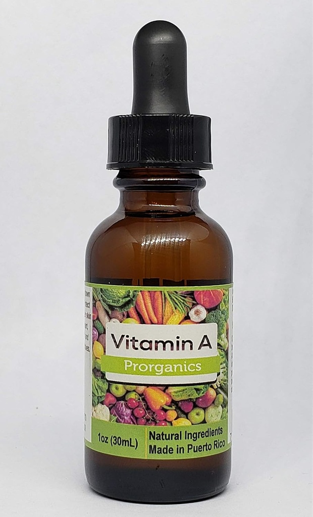 Rare 1 oz lichid organic Vitamina A de către produse organice.