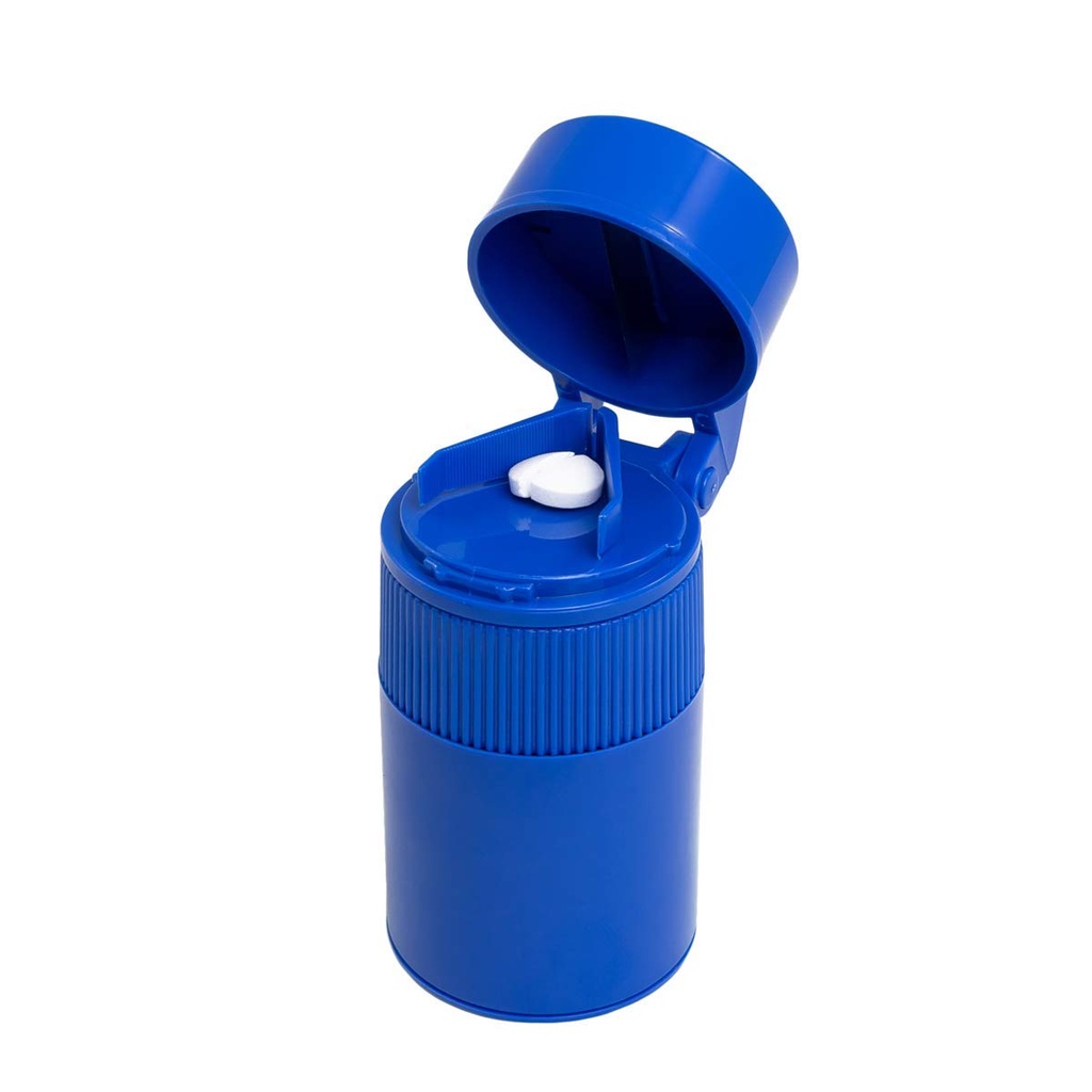 EZY DOSE Pilula Crusher și Cutter pentru câini și animale de companie, Utilizare zilnică, Tăieturi în condiții de siguranță și Crushes pastile, vitamine și tablete, precis și ușor de tăiere, mare pentru ascunderea medicamentelor în tratează, albastru, BPA gratuit