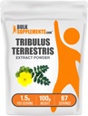BulkSupplements.com Tribulus Terrestris Extract pulbere - Tribulus Terrestris Suplimente, Herbal Supplement - Gluten gratuit, 1,5g per Serving, 100g (3.5 oz) (Pachet de 1)