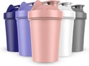 Jeela SPORTS 5 PACK Sticle de Shaker Proteine pentru amestecuri de proteine -20 OZ- Spălătorie Seif Shaker Cupe pentru Shakes Proteine - Shaker Cup pentru Blender Proteine Shaker flacon pentru Shakes Shake Shake Shake Blender