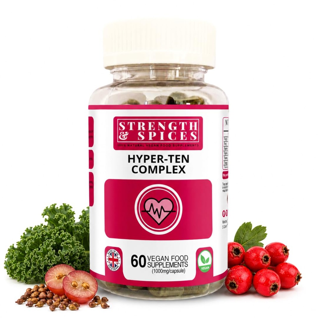 Concentraţie & Spice Hipertensupport 100% Supliment natural pentru sistemul imunitar & Heart Health 
