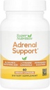 Suport suprarenal Super nutritiv cu L-Tyrosine, Extract Rhodiola, extract Ashwagandha, și Eleuthero Extract, 60 Capsule Veggie