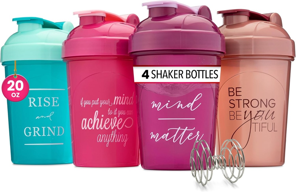 GOMOYO [-Pack] 20 oz Proteina Shaker Sticle 