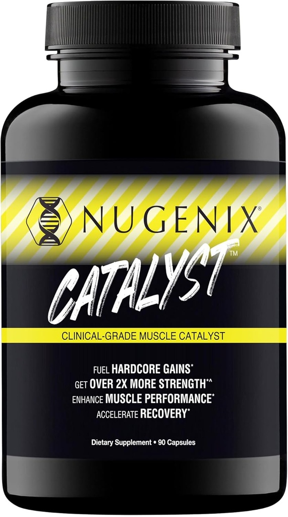 Catalizator Nugenix - Constructor muscular îmbunătățit și recuperarea musculară, Tren mai greu, Creșterea performanței - 90 capsule
