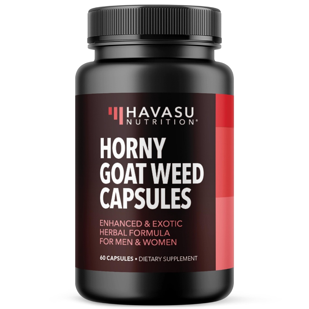 Capsule Horny Goat buruieni pentru bărbaţi şi femei - Extra Putere Performanţă & Energie Suport cu Tongkat Ali, Muira Puama, şi Saw Palmetto - 1 lună Suplimentul Herbal de aprovizionare pentru rezistenţă crescută