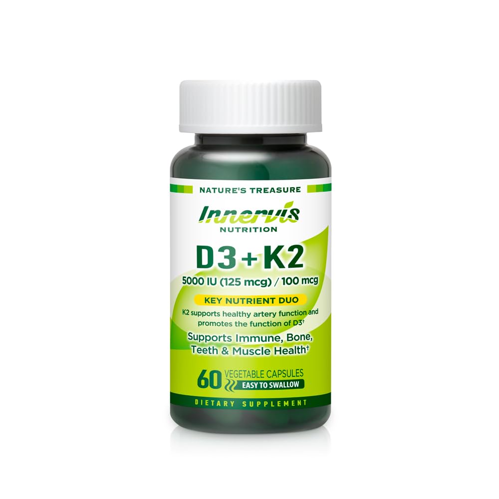 Vitamina D3 5000 UI + K2 MK-7 100mcg 