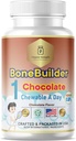 Copii Bone Builder 1 Chewable A Day Halal Vitamine Ciocolata Aroma pentru 4-12 60 Serviri