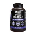 Ingrediente originale pure DMAE Bitartrate (365 capsule) No Magneziu sau Rice Fillers, întotdeauna pură, Lab verificat