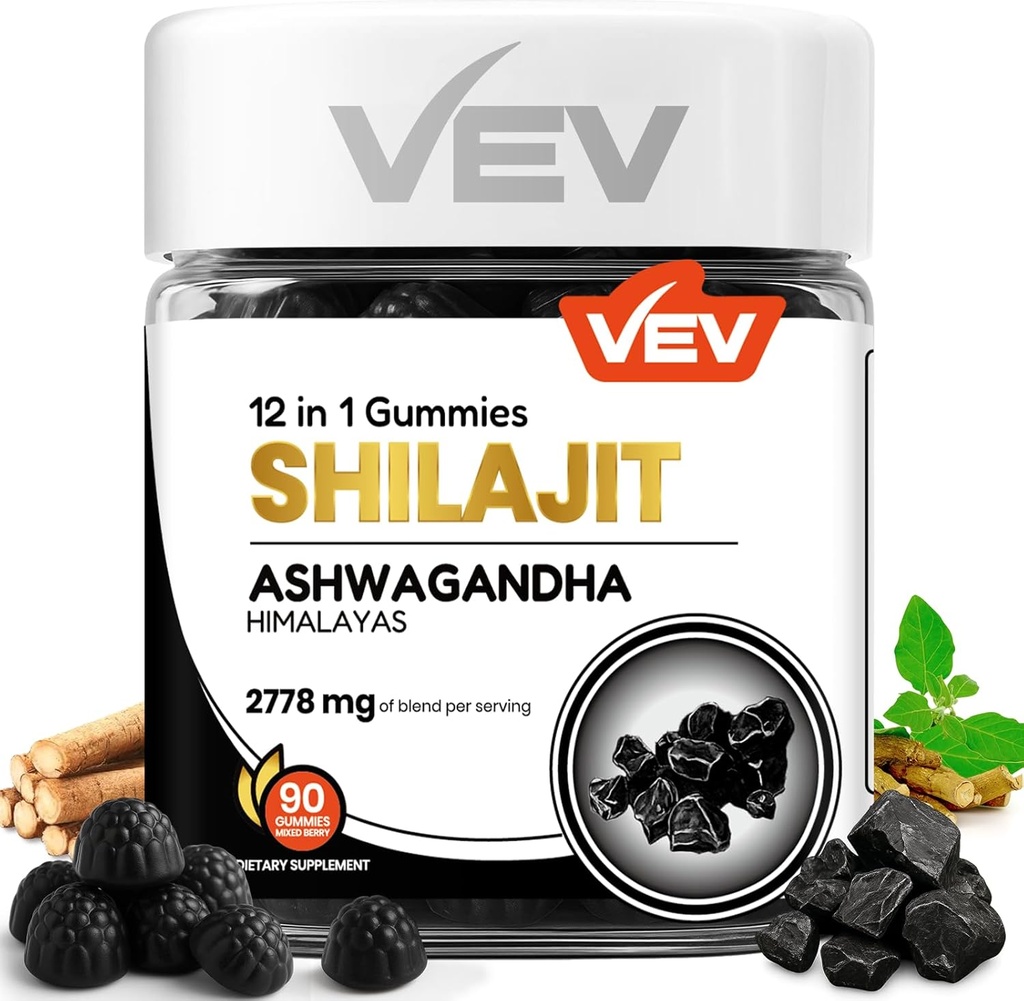 VEV Shilajit Gummies for Men & Women 