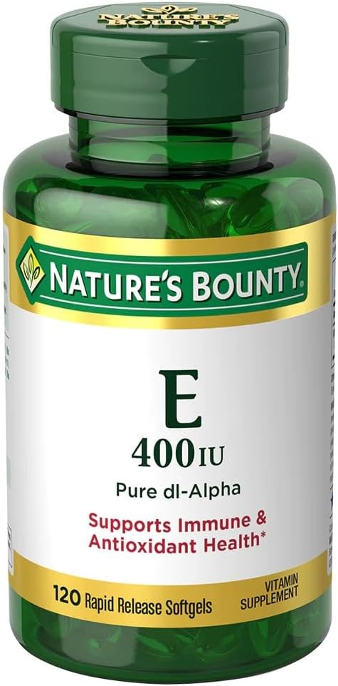 Nature's Bounty E-400 UI Pure dI-Alpha Softgels, 120 Count