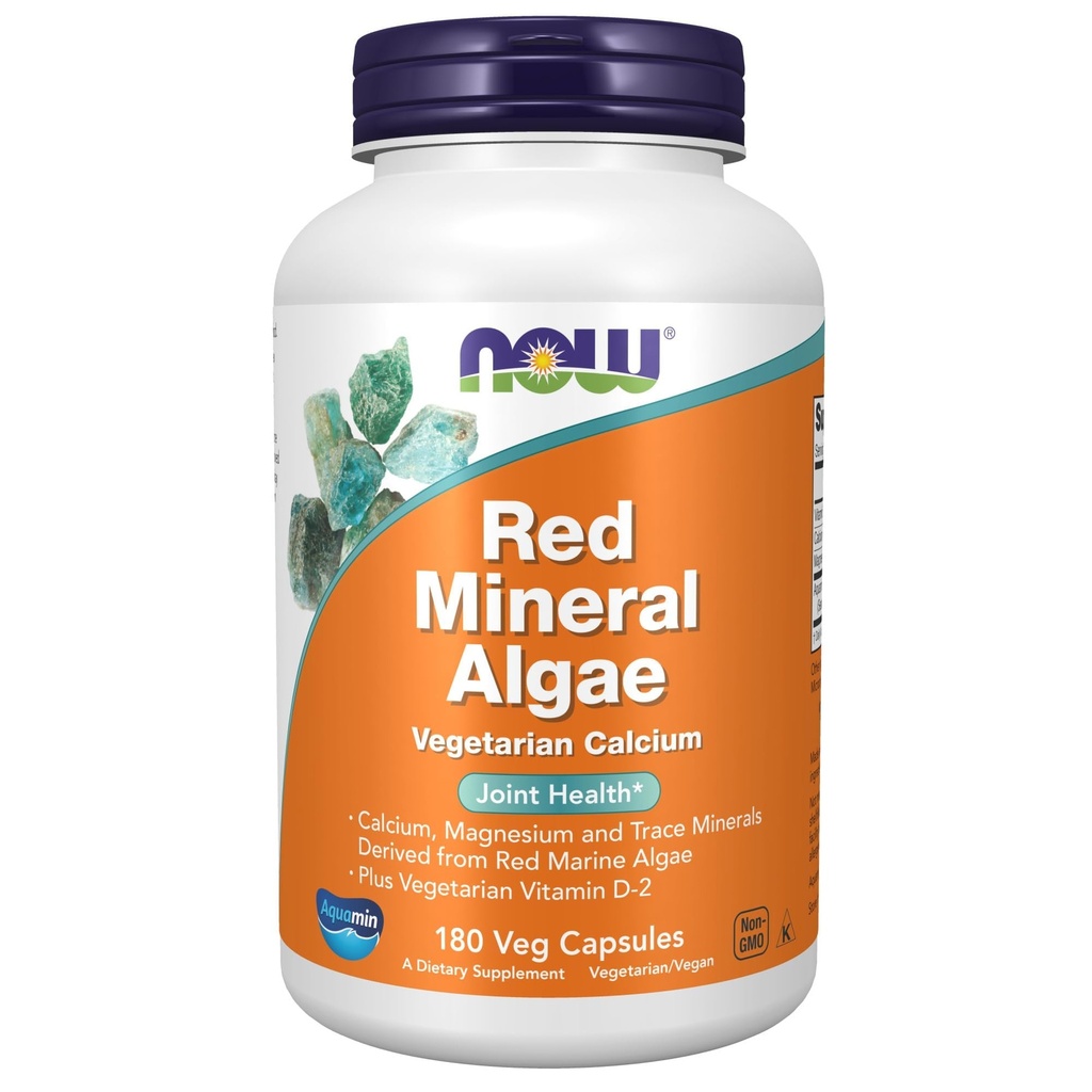 ACUM alimente Suplimente, Alge minerale roșii Plus vitamina D-2, sănătate comună*, 180 Veg capsule
