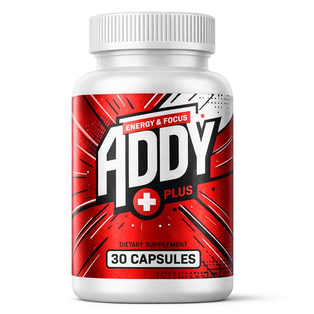 ADDY Plus - Brain Booster - Vitamine de sprijin pentru focalizare, energie şi memorie - Adderall Alternative - Focus & Suplimentul energetic - Energie curată - Sharp Focus - Obţineţi mai multe rezultate cu Addy Plus - 30 ct