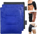 Pachete mari de gheata flexibile Gel moale pentru leziuni, Freezer Rece Pack reutilizabil, Terapie la rece cald Compress, 2 Packs Gel Pads pentru spate, Umăr, Genunchi, Hip, Picior, Rană la braţ, 11"x14"
