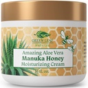 Manuka Honey Eczema Cream Moisturizing Lotion Fragrance Free For Psoriazis Relief - Mâncărimi, Erupții cutanate uscate Ointment - Skin Soothing Moisturizer - Body & Face Cream - Copii & Adulți 16oz
