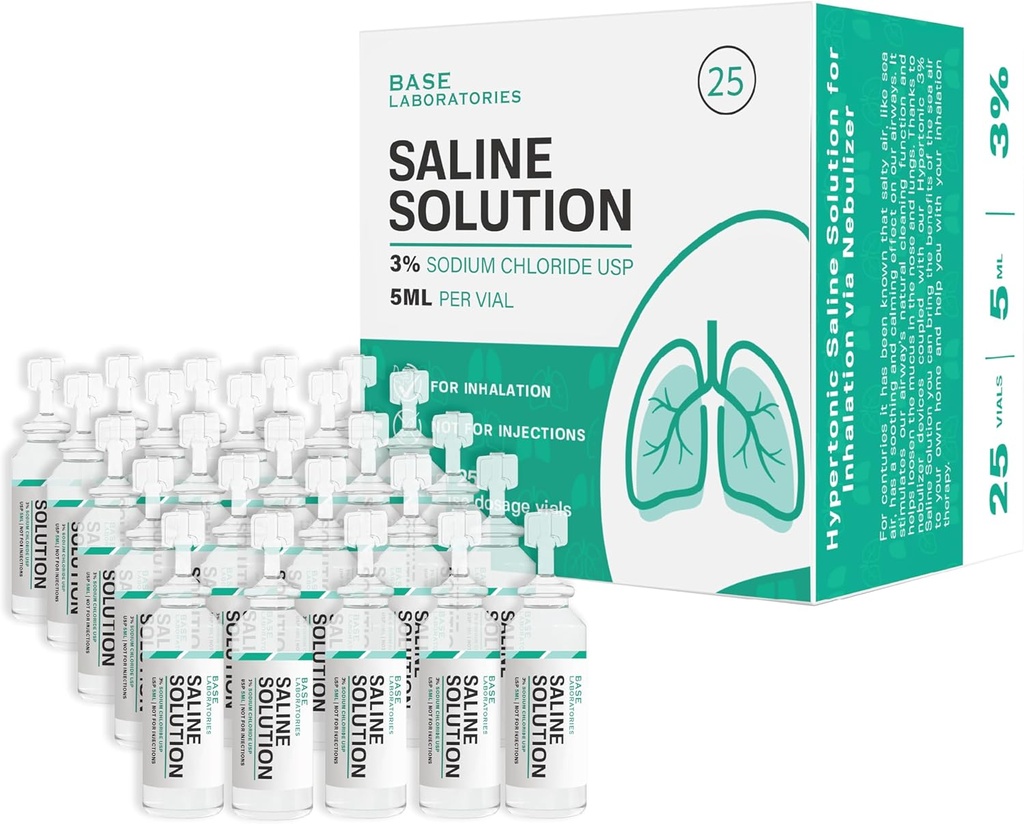 LABORATOARE BASE 3% Soluţie salină pentru nebulizator 