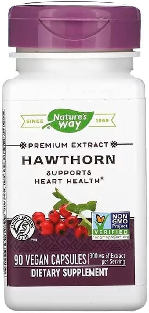 Natura's Way Hawthorn Berries, 90 Capsule (Pachet de 2)