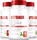 (3 ambalaj) Outback Belly Burner Pastile, Premium Out Back Belly Burner Keto Capsule, Toate naturale Keto pierdere în greutate Supliment pentru a sprijini fitness și obiectivele corpului, Outback oficial BellyBurner (180 capsule)
