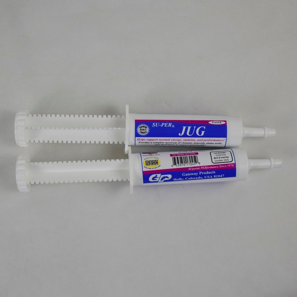 SU-PER Jug Paste pentru cai de performanță - susține energie normală, rezistență și performanță - vitamine și minerale de cai, aminoacizi, electroliți - 80 CC, (2 ambalaj)