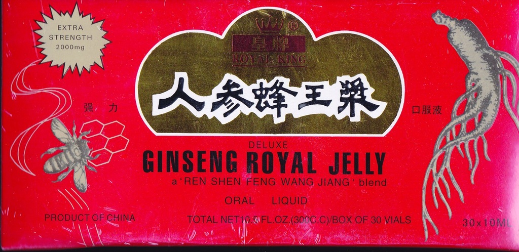 GINENG PRODUSE Ginseng & Royal Jelly in A Honey Base 30 Vial, 0.02 Pound