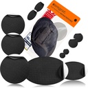 aZengear Repair Patches - rezistent la apa, auto-adeziv, Tear-Cold-Heat-Resistant din material poliester pentru a fixa jos sacou, Puffer, Snowsuit, pantofi, cort, PVC, îmbrăcăminte, tapițerie (negru)