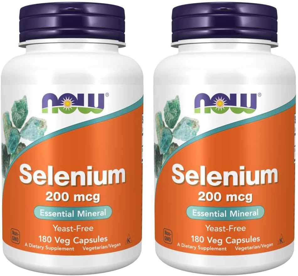 Acum alimente Seleniu 200 mcg VCaps, 180 Conte (Pachet de 2)