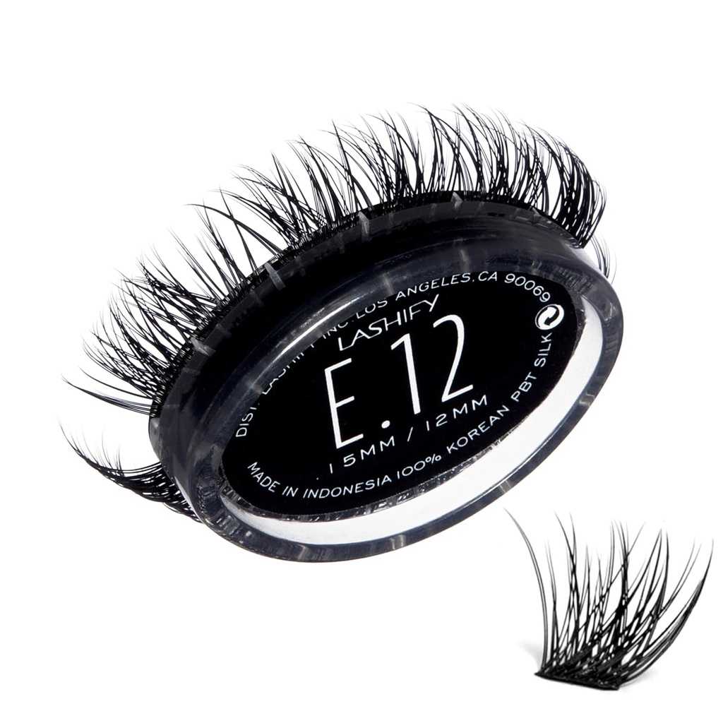 Lăsați Extreme 12mm Gossamer DIY Extensii geană Refill, negru, ușor lași falși pentru a adăuga volum extraordinar